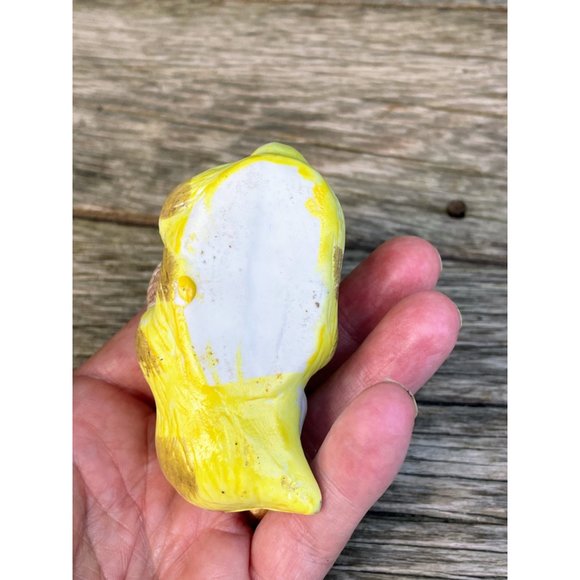 Vintage Bisque Porcelain Small Sad Kitty Cat Planter Vase - Picture 5 of 11